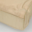 PRADA Hand Bag Nylon Plastic Beige Clear Auth bs22980-16