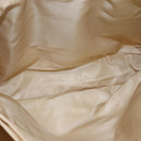 PRADA Hand Bag Nylon Plastic Beige Clear Auth bs22980-10