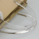 PRADA Hand Bag Nylon Plastic Beige Clear Auth bs22980-7