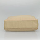 PRADA Hand Bag Nylon Plastic Beige Clear Auth bs22980-5