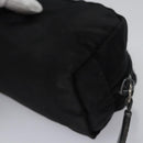 PRADA Pouch Nylon Black Silver Auth bs22990-16