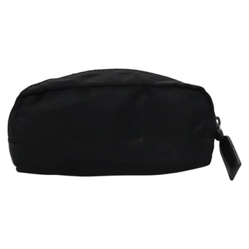 PRADA Pouch Nylon Black Silver Auth bs22990 - 0