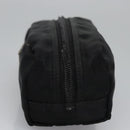PRADA Pouch Nylon Black Silver Auth bs22990-3