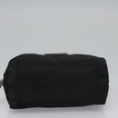 PRADA Pouch Nylon Black Silver Auth bs22990-6