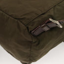 PRADA Backpack Nylon Khaki Silver Auth bs22991-14