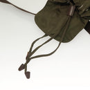 PRADA Backpack Nylon Khaki Silver Auth bs22991-17