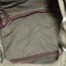 PRADA Backpack Nylon Khaki Silver Auth bs22991-20