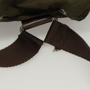 PRADA Backpack Nylon Khaki Silver Auth bs22991-7