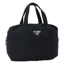 PRADA Hand Bag Nylon Navy Silver Auth bs22993-1