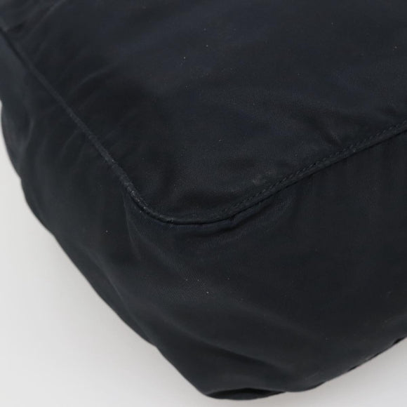 PRADA Hand Bag Nylon Navy Silver Auth bs22993