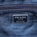 PRADA Hand Bag Nylon Navy Silver Auth bs22993-16