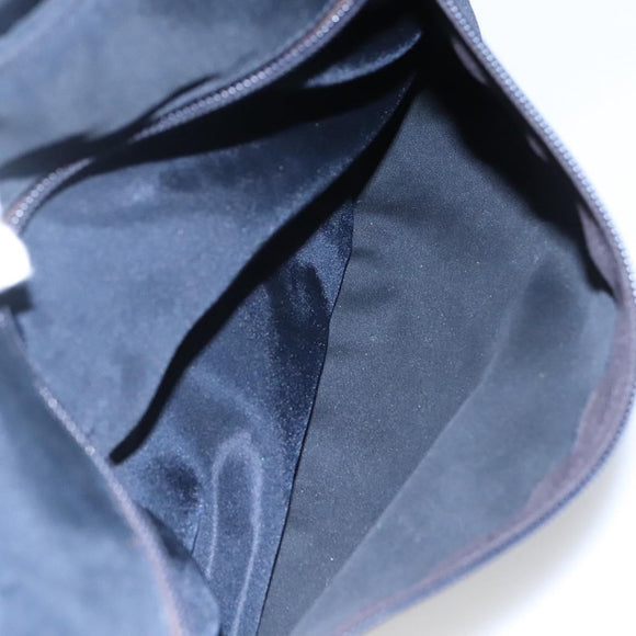 PRADA Hand Bag Nylon Navy Silver Auth bs22993