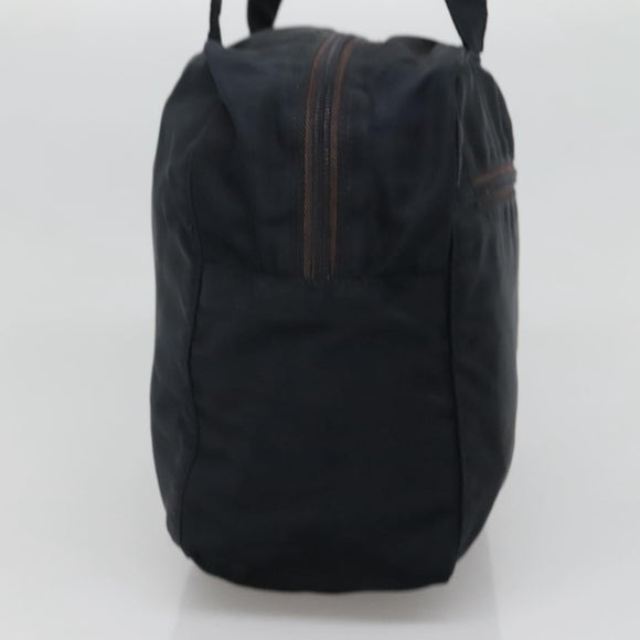 PRADA Hand Bag Nylon Navy Silver Auth bs22993