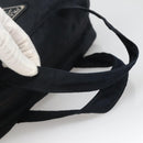 PRADA Hand Bag Nylon Navy Silver Auth bs22993-7