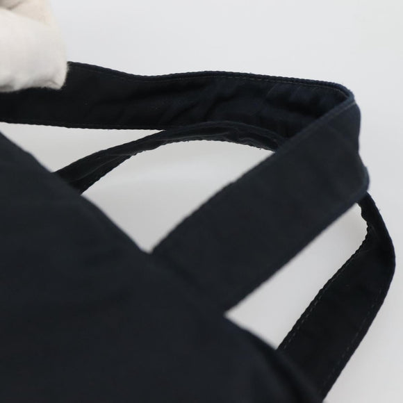 PRADA Hand Bag Nylon Navy Silver Auth bs22993