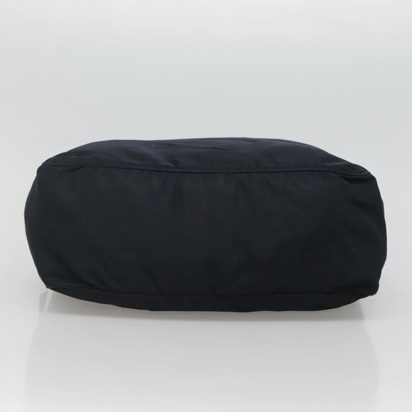 PRADA Hand Bag Nylon Navy Silver Auth bs22993