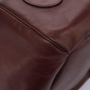 CARTIER Must Line Shoulder Bag Leather Bordeaux Gold Auth bs22994-10