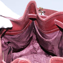 CARTIER Must Line Shoulder Bag Leather Bordeaux Gold Auth bs22994-19