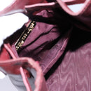 CARTIER Must Line Shoulder Bag Leather Bordeaux Gold Auth bs22994-20