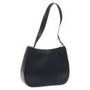 Salvatore Ferragamo Shoulder Bag Leather Navy Gold Auth bs22995-1