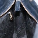 Salvatore Ferragamo Shoulder Bag Leather Navy Gold Auth bs22995-17