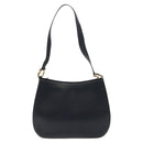 Salvatore Ferragamo Shoulder Bag Leather Navy Gold Auth bs22995-2