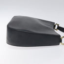 Salvatore Ferragamo Shoulder Bag Leather Navy Gold Auth bs22995-3