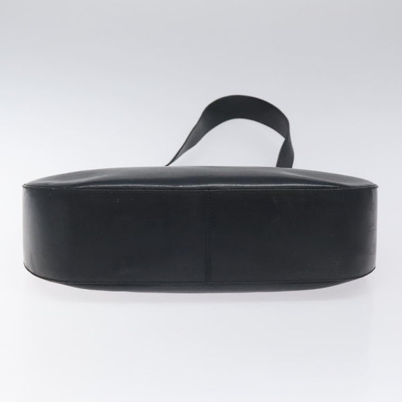 Salvatore Ferragamo Shoulder Bag Leather Navy Gold Auth bs22995