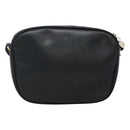 Salvatore Ferragamo Vala Shoulder Bag Leather Navy Gold Auth bs22996-2