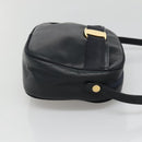 Salvatore Ferragamo Vala Shoulder Bag Leather Navy Gold Auth bs22996-3