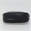 Salvatore Ferragamo Vala Shoulder Bag Leather Navy Gold Auth bs22996-5