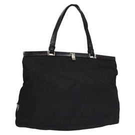 PRADA Hand Bag Nylon Black Auth bs22998