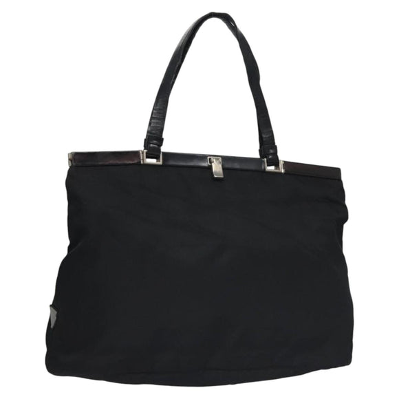 PRADA Hand Bag Nylon Black Auth bs22998