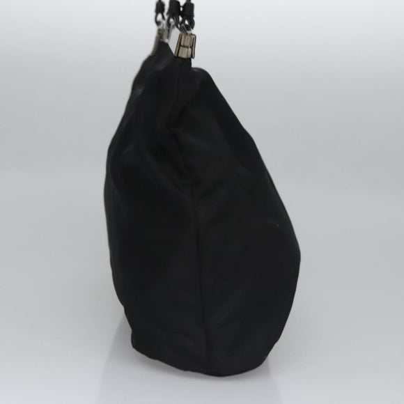 PRADA Hand Bag Nylon Black Auth bs22998