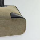 GUCCI Tote Bag Canvas Leather Gray Black Silver 002 1122 Auth bs23009-14