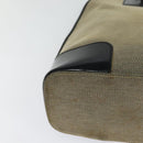 GUCCI Tote Bag Canvas Leather Gray Black Silver 002 1122 Auth bs23009-15