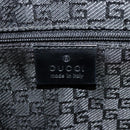 GUCCI Tote Bag Canvas Leather Gray Black Silver 002 1122 Auth bs23009-17