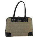 GUCCI Tote Bag Canvas Leather Gray Black Silver 002 1122 Auth bs23009-13