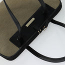 GUCCI Tote Bag Canvas Leather Gray Black Silver 002 1122 Auth bs23009-6