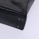 GUCCI Hand Bag Leather Metal Black Silver Auth bs23013-10