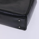 GUCCI Hand Bag Leather Metal Black Silver Auth bs23013-12