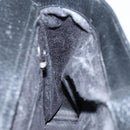 GUCCI Hand Bag Leather Metal Black Silver Auth bs23013-16