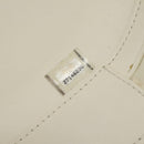 CHANEL V Stitch LA PAUSA Chain Shoulder Bag Leather White CC Auth bs23014SAV-12