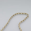 CHANEL V Stitch LA PAUSA Chain Shoulder Bag Leather White CC Auth bs23014AV-14