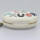 CHANEL V Stitch LA PAUSA Chain Shoulder Bag Leather White CC Auth bs23014AV-5