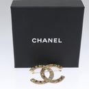 CHANEL COCO Mark Brooch Metal Gold Tone CC Auth bs23015-14