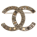 CHANEL COCO Mark Brooch Metal Gold Tone CC Auth bs23015-2
