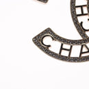 CHANEL COCO Mark Brooch Metal Silver CC Auth bs23017-7