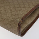 CELINE Macadam Canvas Clutch Bag PVC Beige Gold Auth bs23019-15