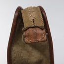 CELINE Macadam Canvas Clutch Bag PVC Beige Gold Auth bs23019-8